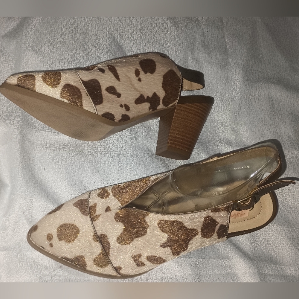 Comfort 1946 Shoes Women's  Mules & Clogs Size 10W Cream Brown Pre-owned